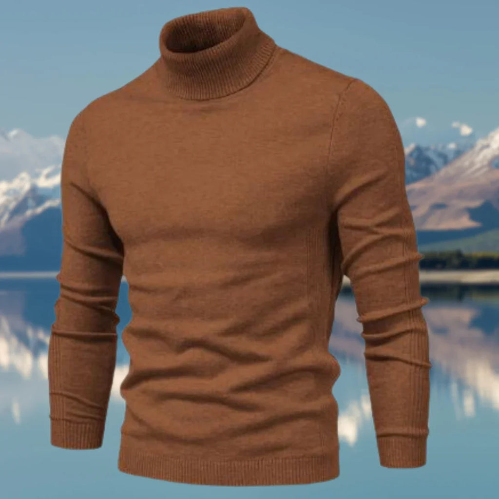 WW | Klassischer Pullover Mit Rollkragen Für Herren