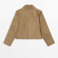 WW | Wildleder Cropped Jacke