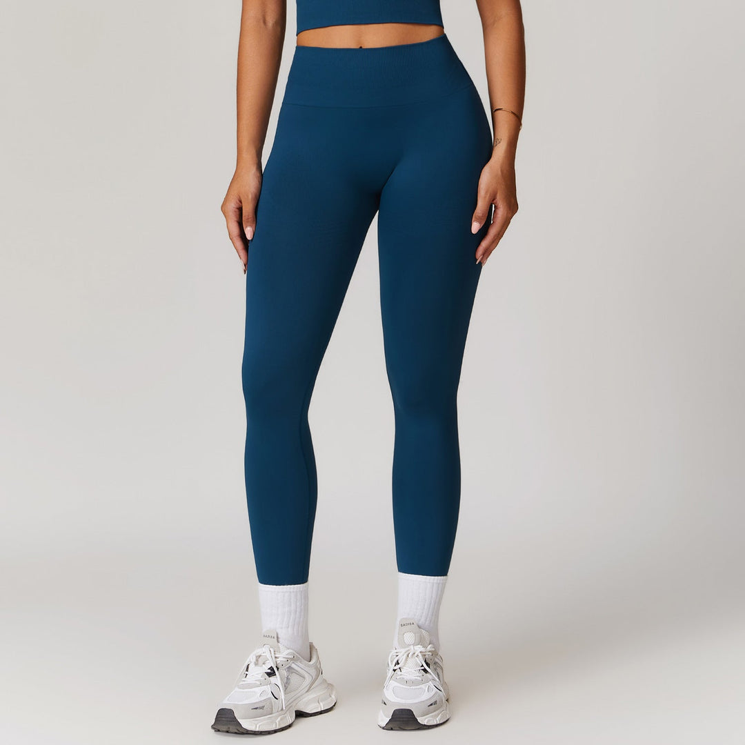 W&W Mode | Coole Fitness Gerippte Hohe Taille Yoga-Hose