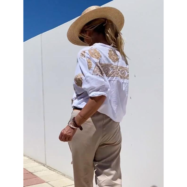 WW | Bluse mit goldenen Details - Elegant & bequem