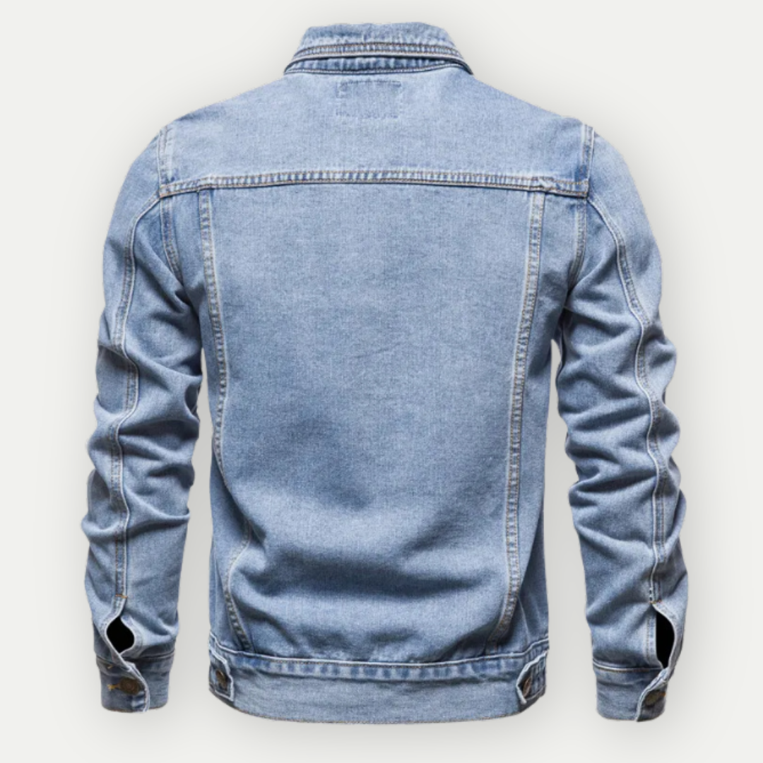 WW | Klassische Denim Truckerjacke Für Herren