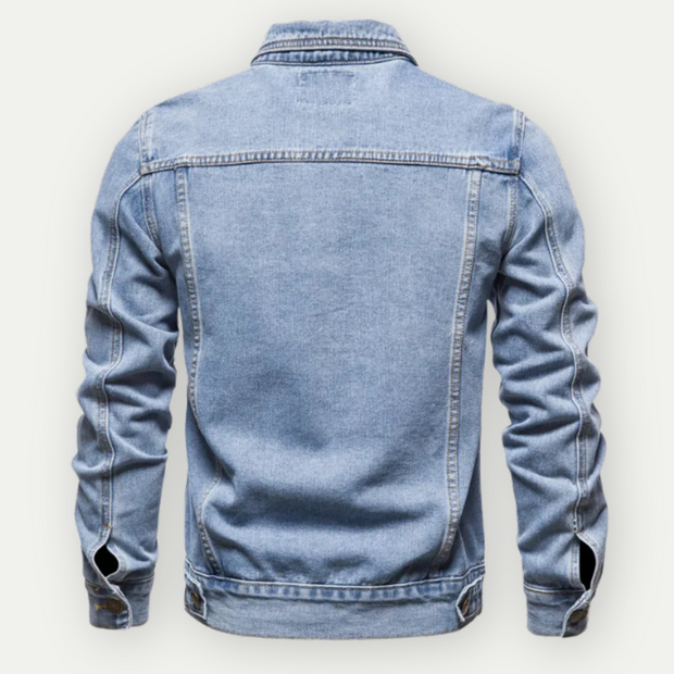 WW | Klassische Denim Truckerjacke Für Herren