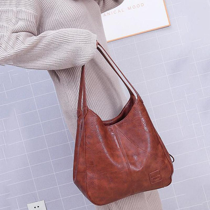 Retro-Ledertasche für Damen