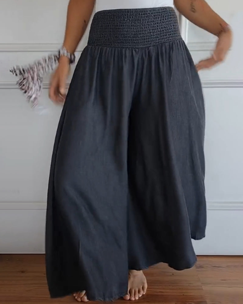 WW | Hose mit Elastischem Bund und Weiten Beinen