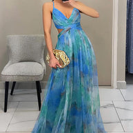 WW | Enchant My Love Print Maxi Kleid