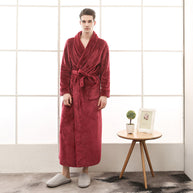 WW | Eleganter Coral Fleece Flanell-Bademantel für Paare