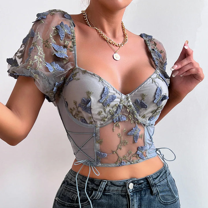 Damen-Crop-Top mit modischem Design