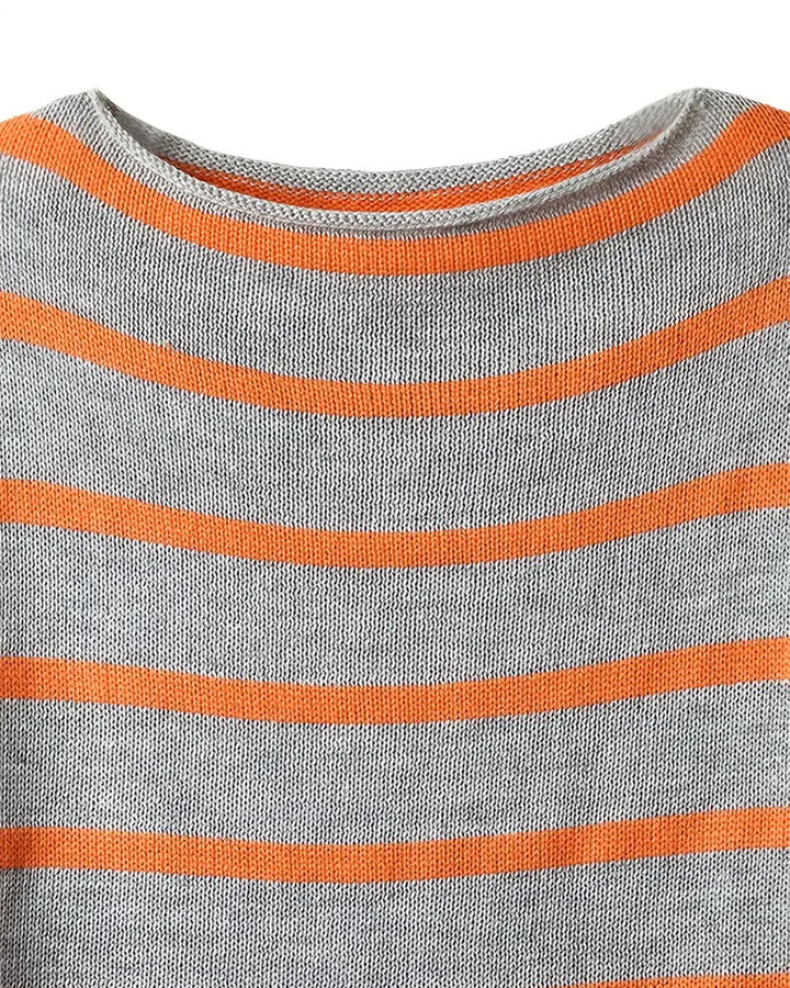 W&W Mode – Warmer gestreifter Damenpullover