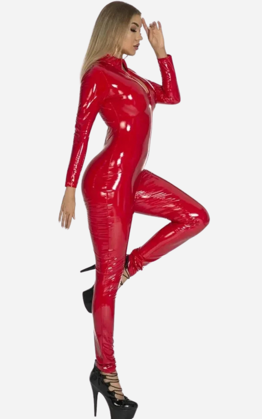 WW | Frau Vinyl Schwarz Glänzend Ultra Glamour