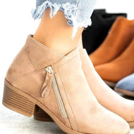 WW | Ankle Zipper Aus Wildleder Stil Chic Und Unübertroffener Komfort