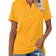 WW | Nachhaltiges Poloshirt Damen Polo Shirt Mit Kragen Und Knopfverschluss