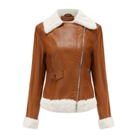 WW | Winterlederjacke mit Fleece-Futter