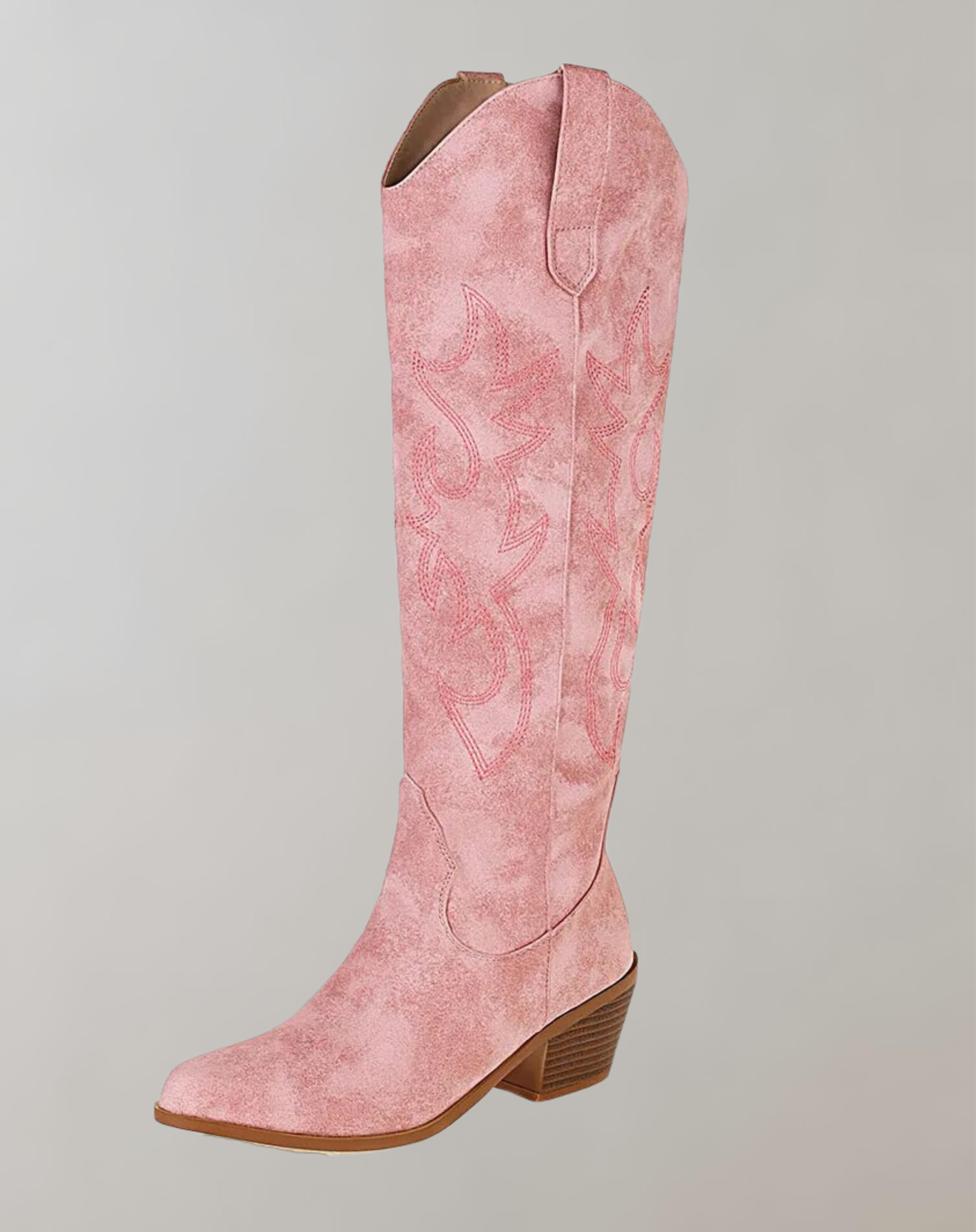 WW | Bestickte Kniehohe Westernstiefel