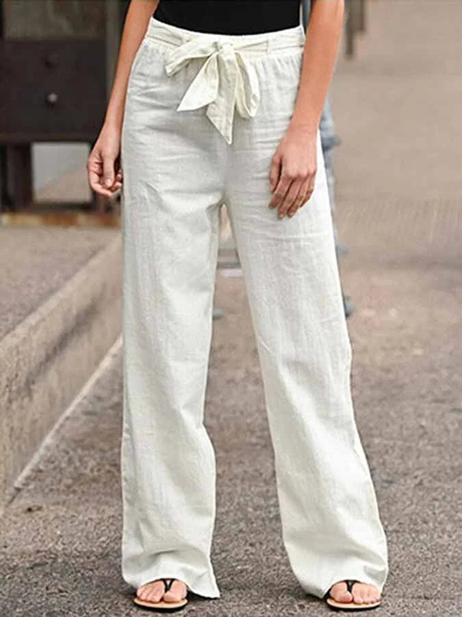 W&W Mode | Lässige Damen Leinenhose Für Stilvolle Leichtigkeit