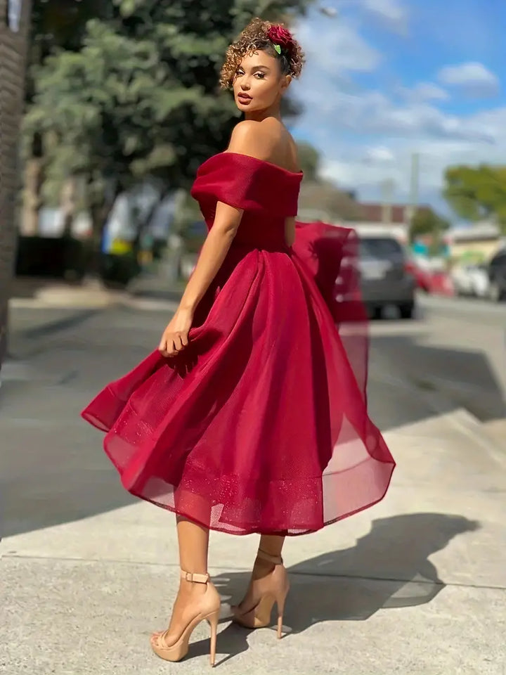 W&W Mode | Stilvolle Strapless Brautfestkleid Mit Spirit