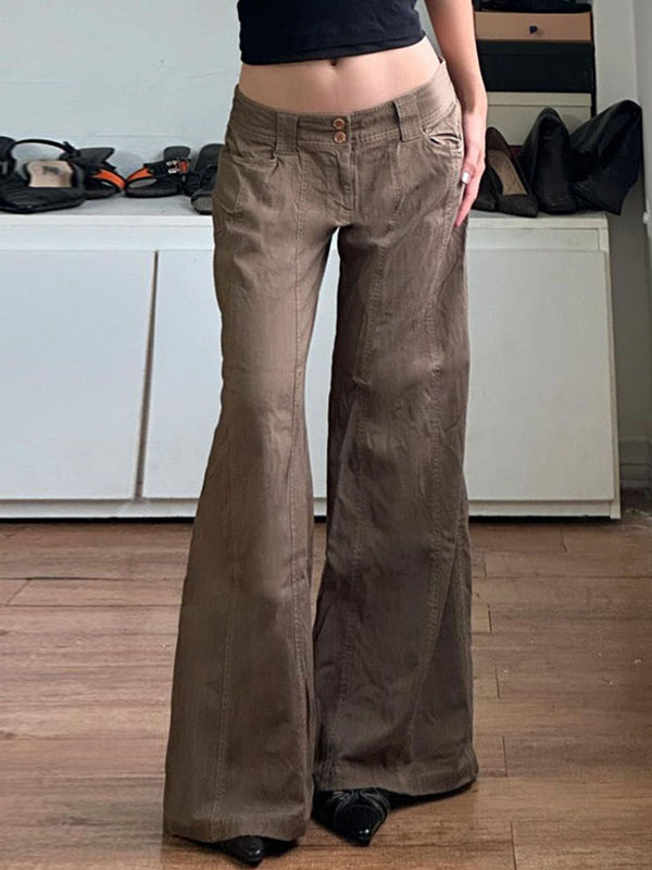 WW | Amerikanische Retro Low Waist Split Schlaghose