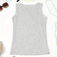 WW | Elegantes Ärmelloses Top mit Pailletten