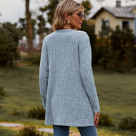 WW Warmer Gerippter Baumwolle Strickcardigan Für Damen | Perfekt Für Lässige Tage