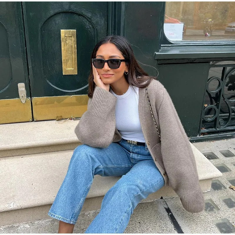 WW | Gestrickte Strickjacke