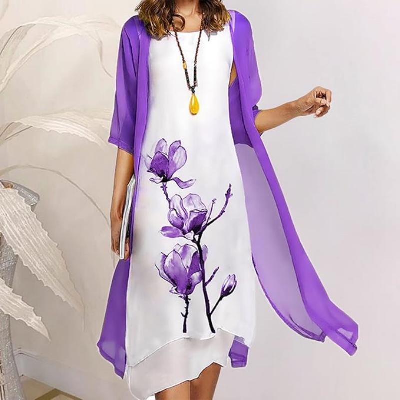 WW | Stilvolles Anzugskleid Mit Blumenmuster