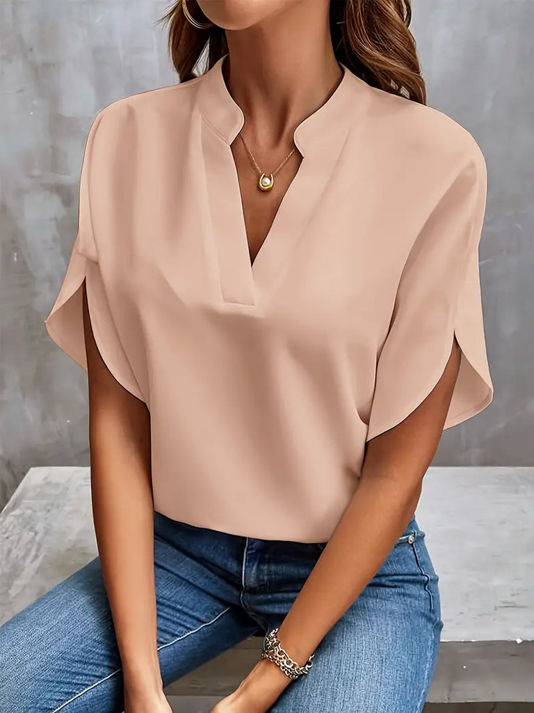 WW | Stylische Leichte V-ausschnitt Bluse