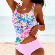 WW-Tankini mit frischem Blumendruck