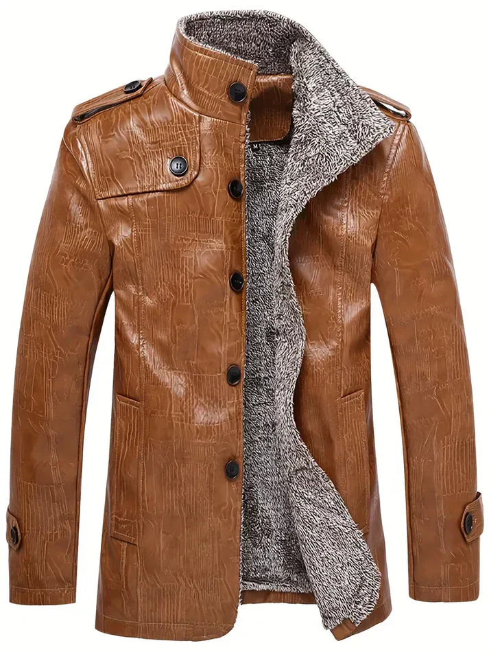WW | Herren Lederjacke Mit Fleecefutter