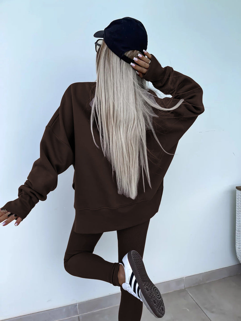 WW | Damenanzug Im Lockeren Stil Mit Langen Ärmeln – Winterset