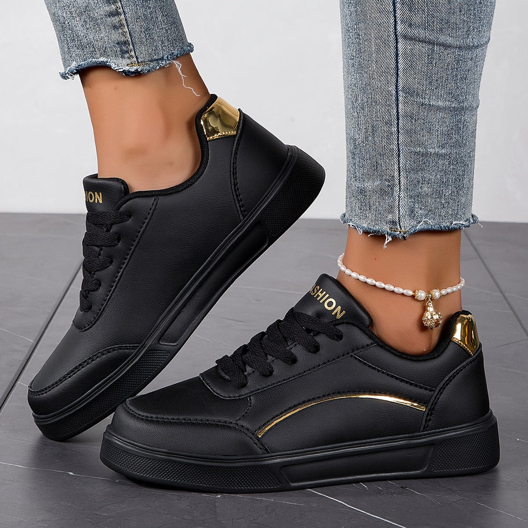 W&W Mode | Einfarbige Damensneaker Mit Weicher Sohle