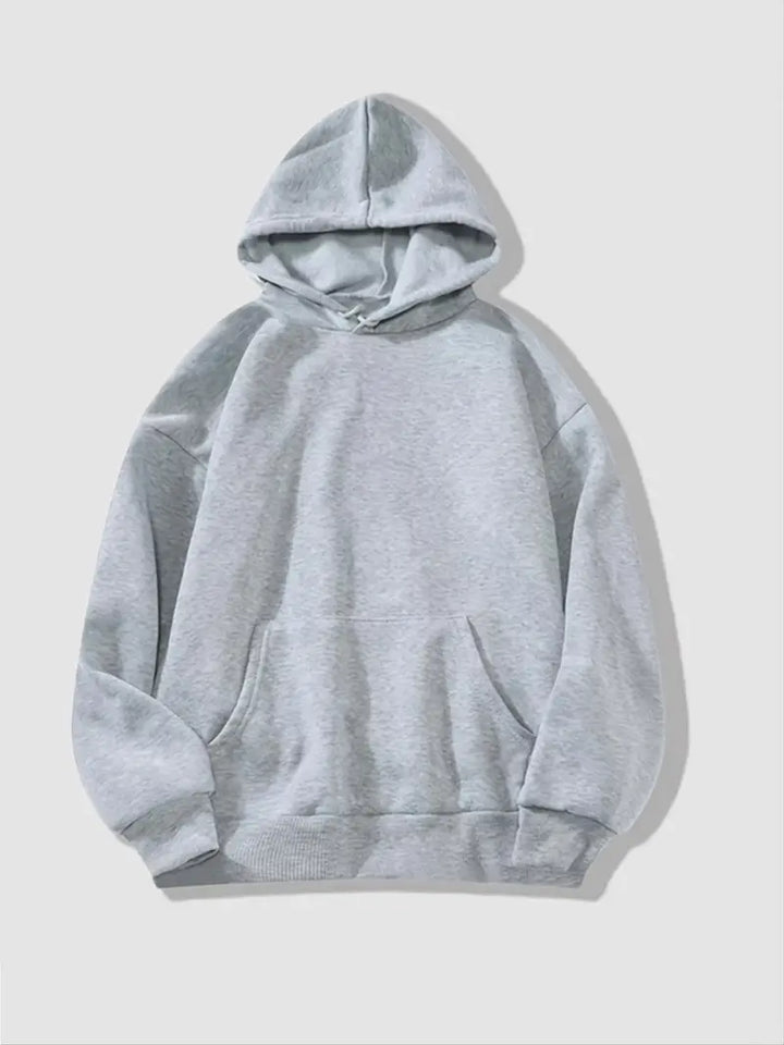 W&W Mode | Bequemer Einfarbiger Damen Hoodie mit Kapuze