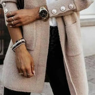 WW | Cardigan with buttons and long sleeves