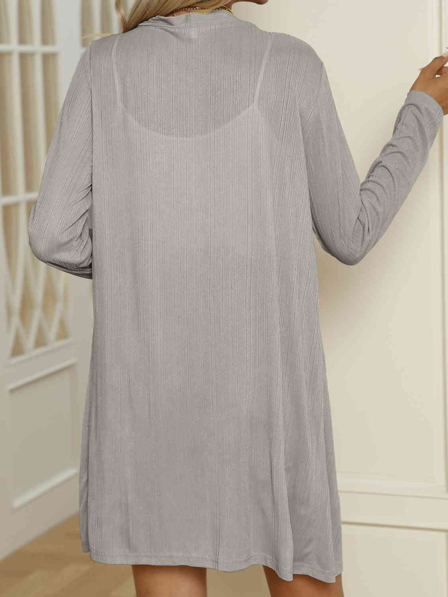 WW | V-Ausschnitt Knopf-Oben Langarm Cardigan