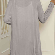 WW | V-Ausschnitt Knopf-Oben Langarm Cardigan