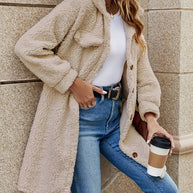 Teddyjacke mit Knöpfen