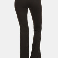 WW | Hohe Taille Ausgestellte Leggings Schwarz