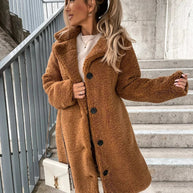 Plüsch-Trenchcoat