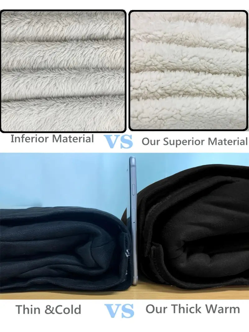 Warme Fleece-Langjacke