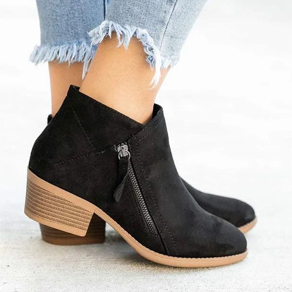 W&W Mode Orthopädische Lederstiefel für Frauen