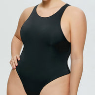 WW | Vollgröße Rundhalsweite Träger Bodysuit