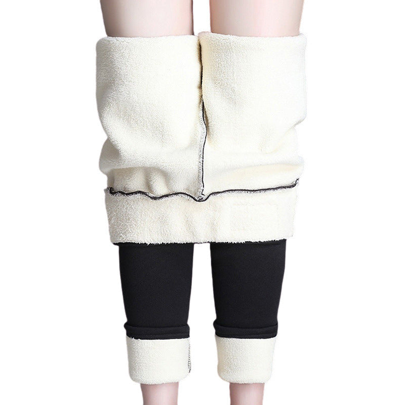 WW | Leggings - hohe Taille Stretchleggings mit beidseitigem Design