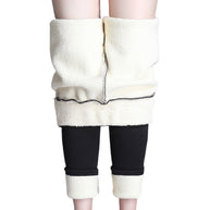 WW | Leggings - hohe Taille Stretchleggings mit beidseitigem Design
