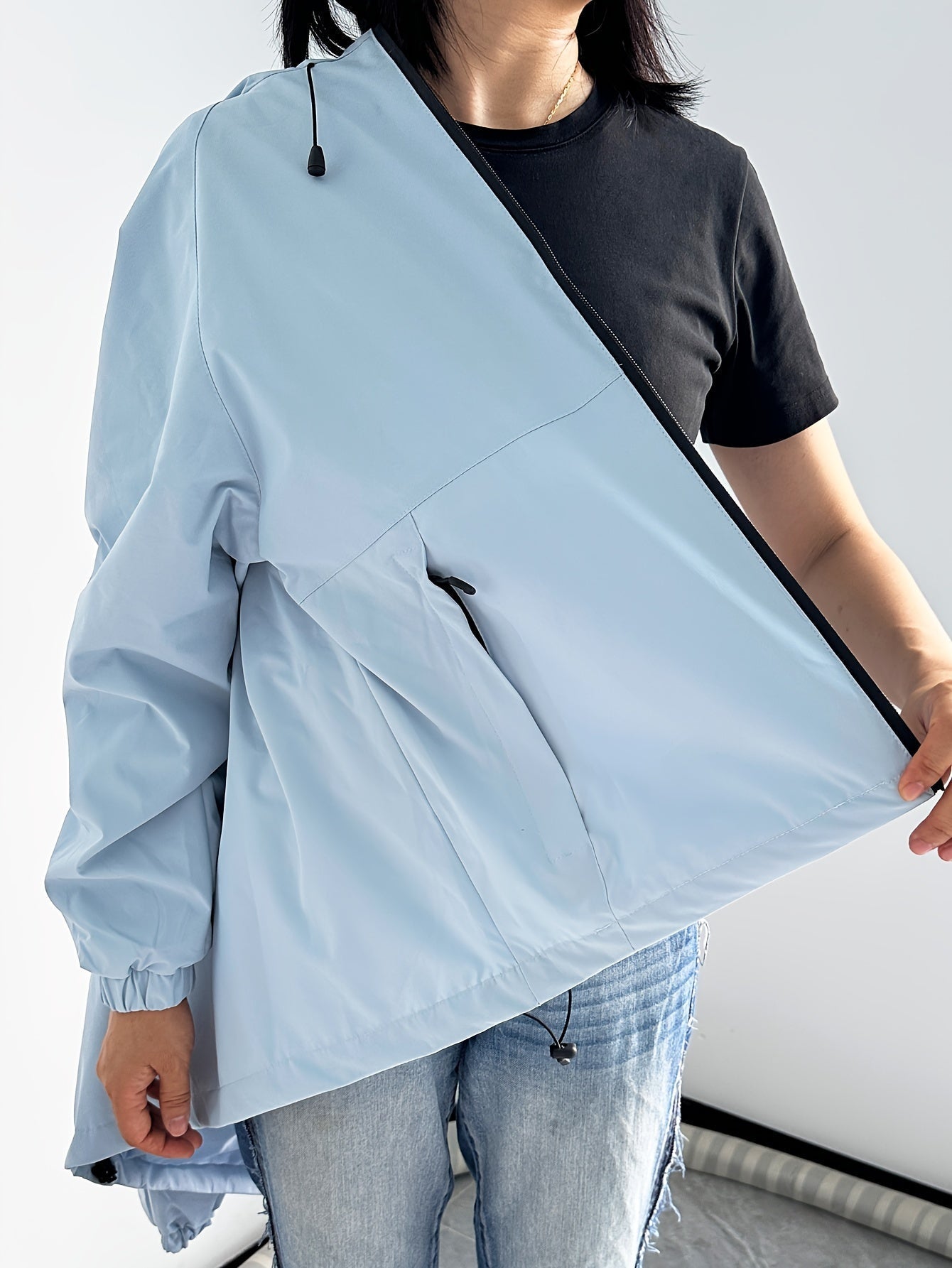 WW | Moderne Wasser Und Winddichte Regenjacke Für Damen