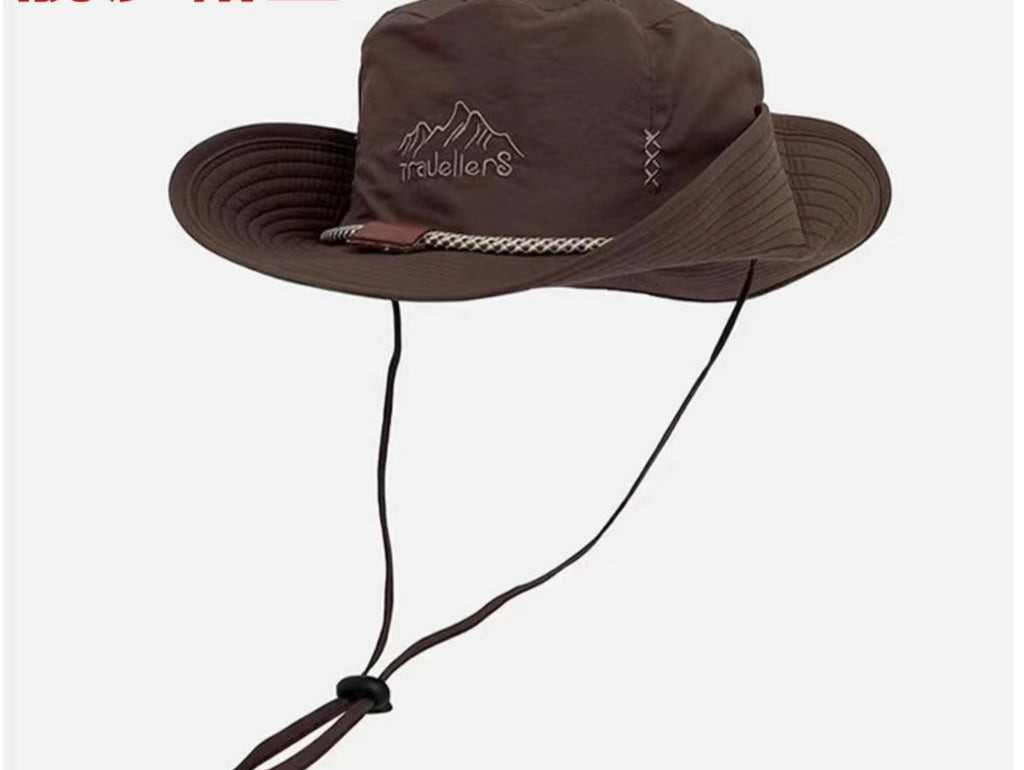 W&W | Angeln Bergsteigen Outdoor Camping Kordelzug Sonnenhut