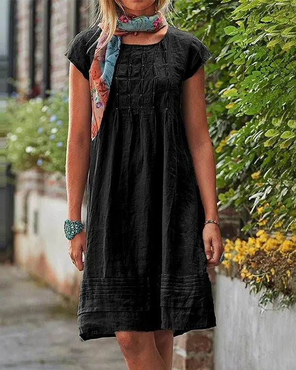 WW | Vintage und Casual Damenkleider aus Festem Leinen