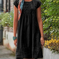 WW | Vintage und Casual Damenkleider aus Festem Leinen