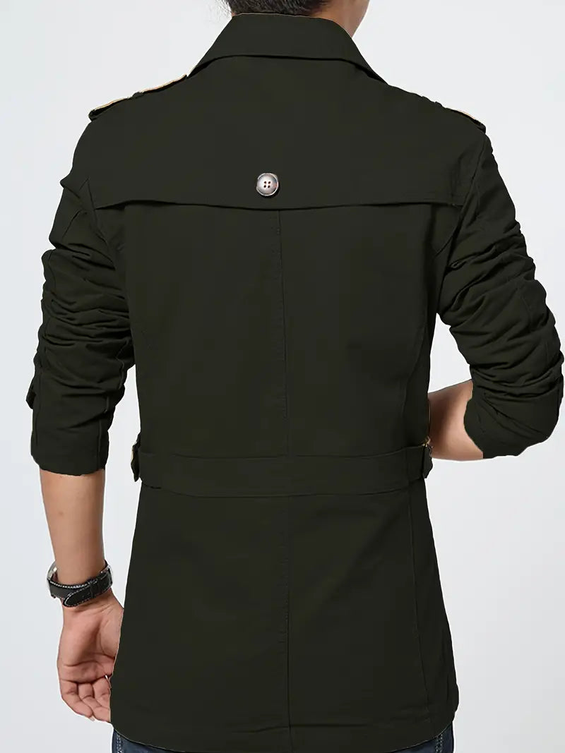 WW | Herren Große Größe Baumwollwindjacke Für Frühling Und Herbst