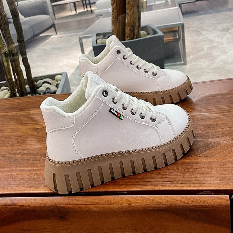 Damen Lederstiefel mit gepolsterter Einlegesohle