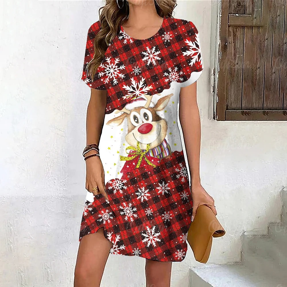 W&W Mode | Eleganter Glanz Schneeflocken Kleid
