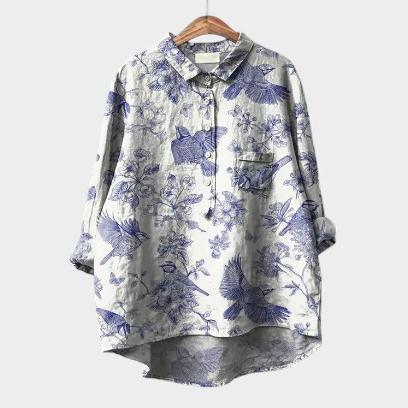 WW | Weiche Bluse mit fließendem Schnitt
