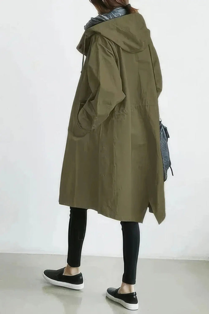 WW | Damen, Langer Trenchcoat Mit Kapuze